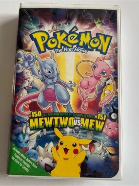 The First Movie: Mewtwo vs. Mew VHS – Pokemon (Multicolor)